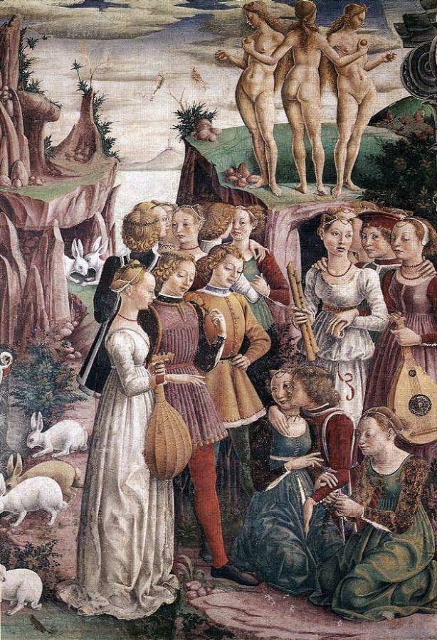 Cossa Francesco del - Allegorie d_avril - le triomphe de Venus (detail) 5.jpg